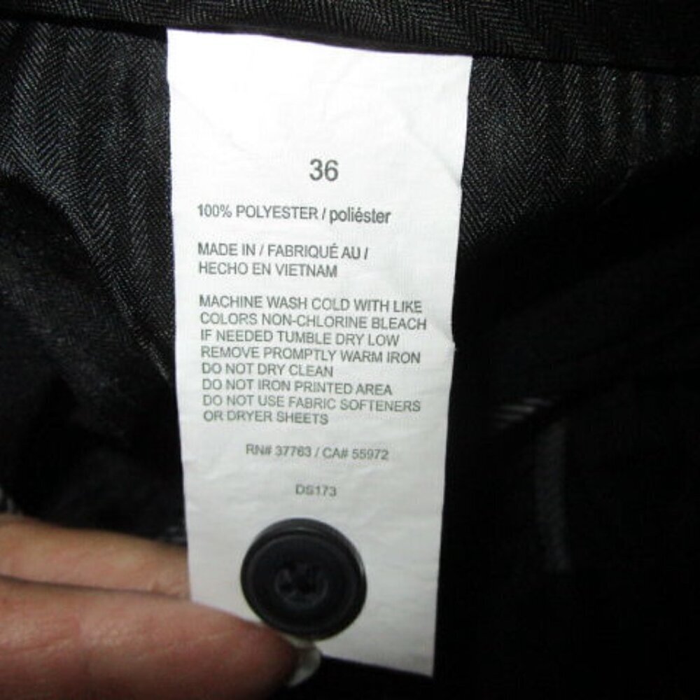Perry Ellis Mens Golf Shorts Size 36 Stretch Tech Comfort Performance Black 10" - Picture 9 of 9